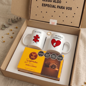 Box 2 tazas personalizadas (No incluye Snack)