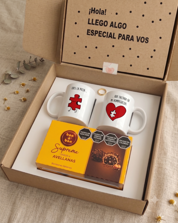 Box 2 tazas personalizadas (No incluye Snack)